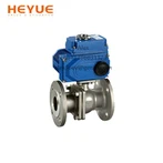 Elektrisch gemotoriseerde 2-delige flenskogelkraan